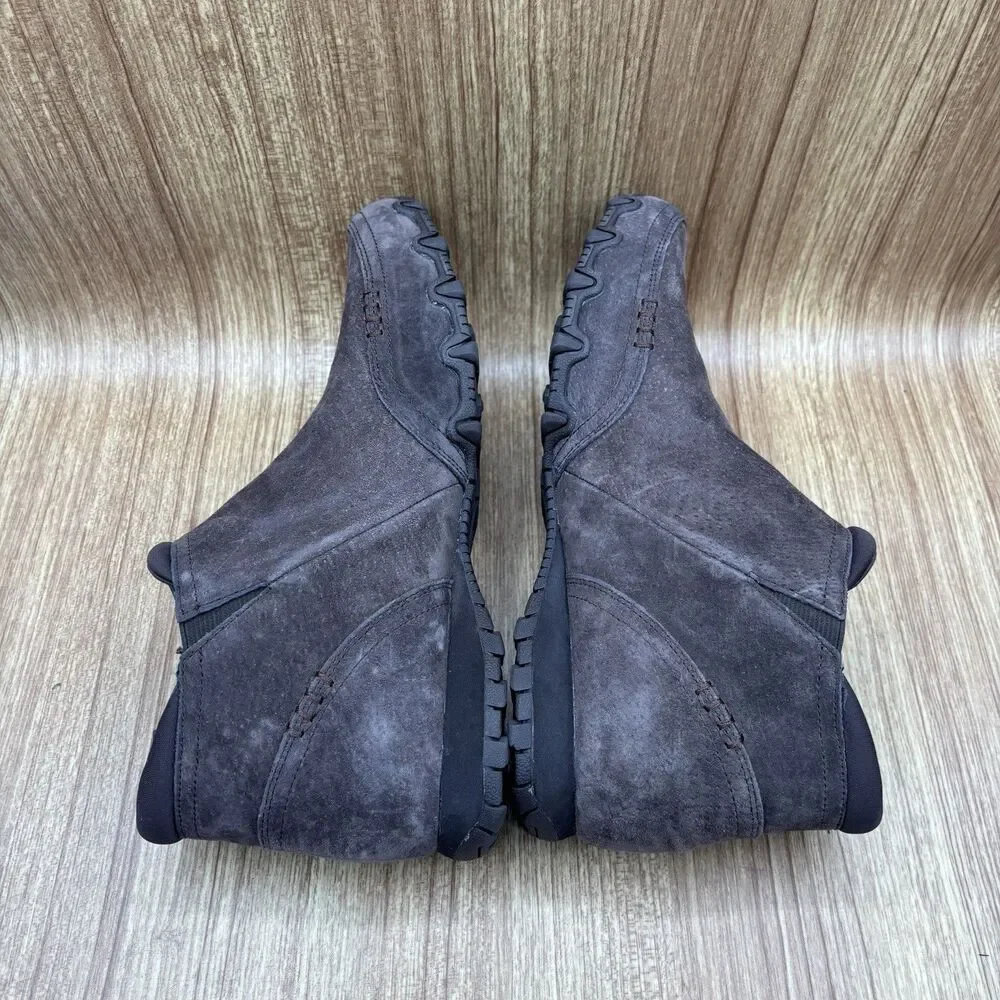 Skechers Relaxed‎ Fit Bikers Zappiest Suede Leather Ankle Boot Women's 11 Brown